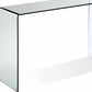 47" Clear Glass Block Console Table