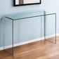 47" Clear Glass Block Console Table