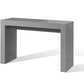 47" Gray Wood Block Console Table