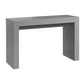 47" Gray Wood Block Console Table