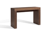 47" Brown Wood Block Console Table