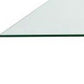 60" Clear and Gold Glass and Metal Cross Leg Base Square Dining Table