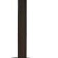 36" White and Silver Wood and Metal Pedestal Base Round Top Dining Table