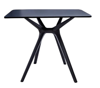 27" Black Heavy Duty Plastic Square End Table