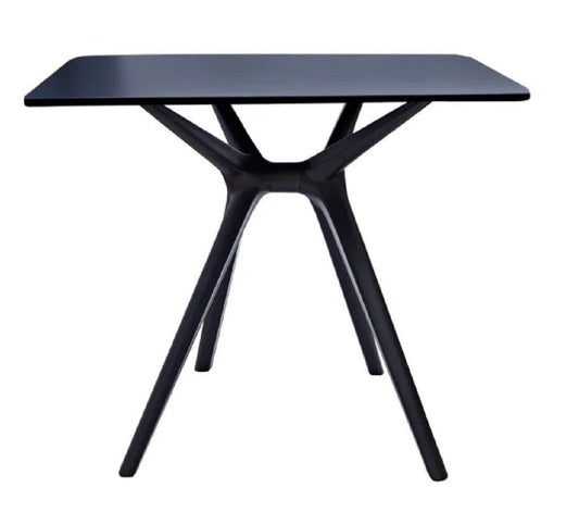 27" Black Heavy Duty Plastic Square End Table