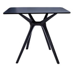 27" Black Heavy Duty Plastic Square End Table