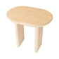 22" Natural Solid Wood Oval Sled End Table