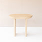22" Natural Solid Wood Oval Sled End Table