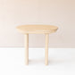 22" Natural Solid Wood Oval Sled End Table