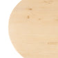 54" Natural Solid Wood Oval Solid Coffee Table
