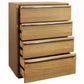 32" Natural Solid Wood Four Drawer Dresser
