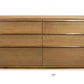 72" Brown Solid Wood Six Drawer Double Dresser