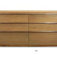 72" Brown Solid Wood Six Drawer Double Dresser