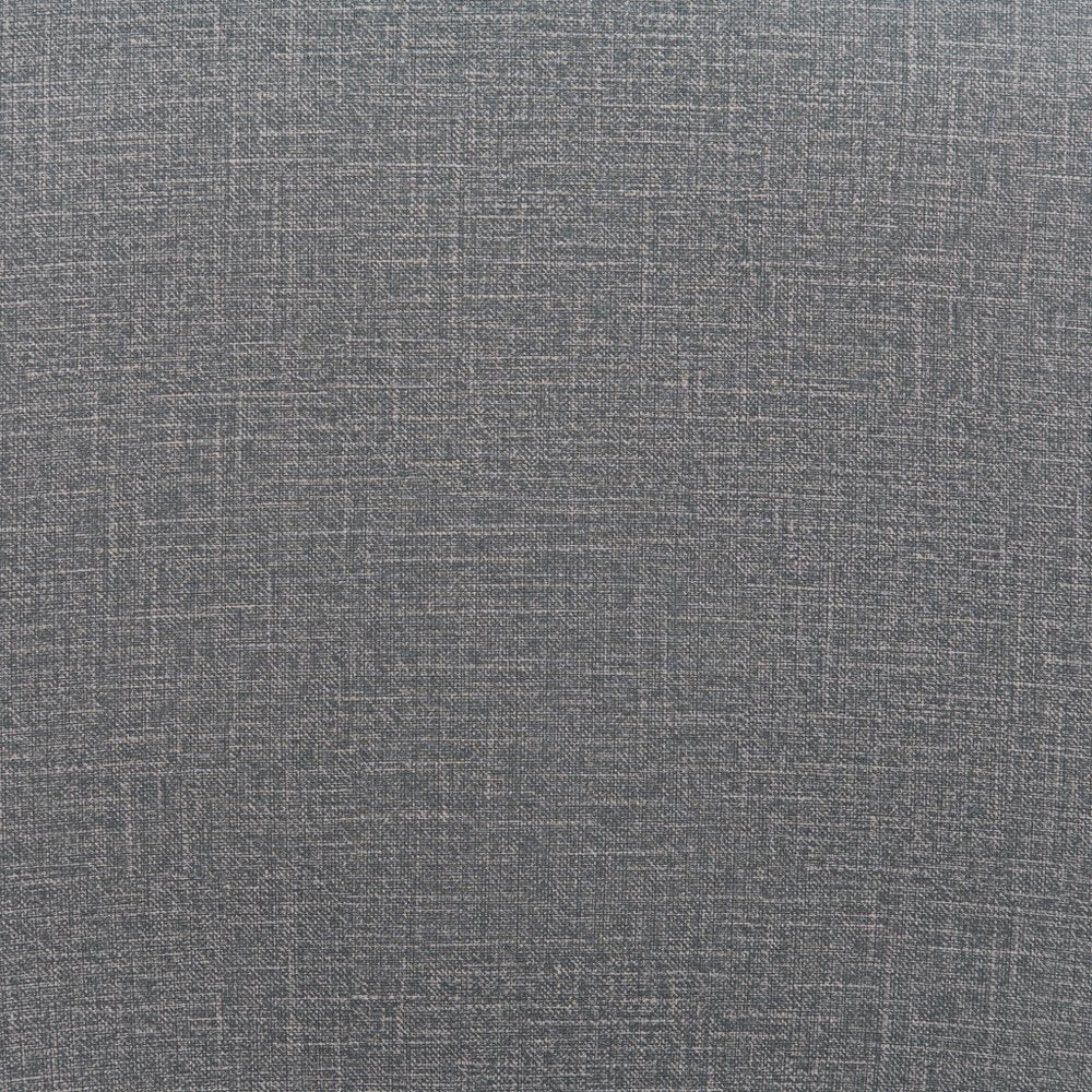 Set of Two 26" Slate Gray and Brown Faux Leather and Steel Counter Height Bar Chairs