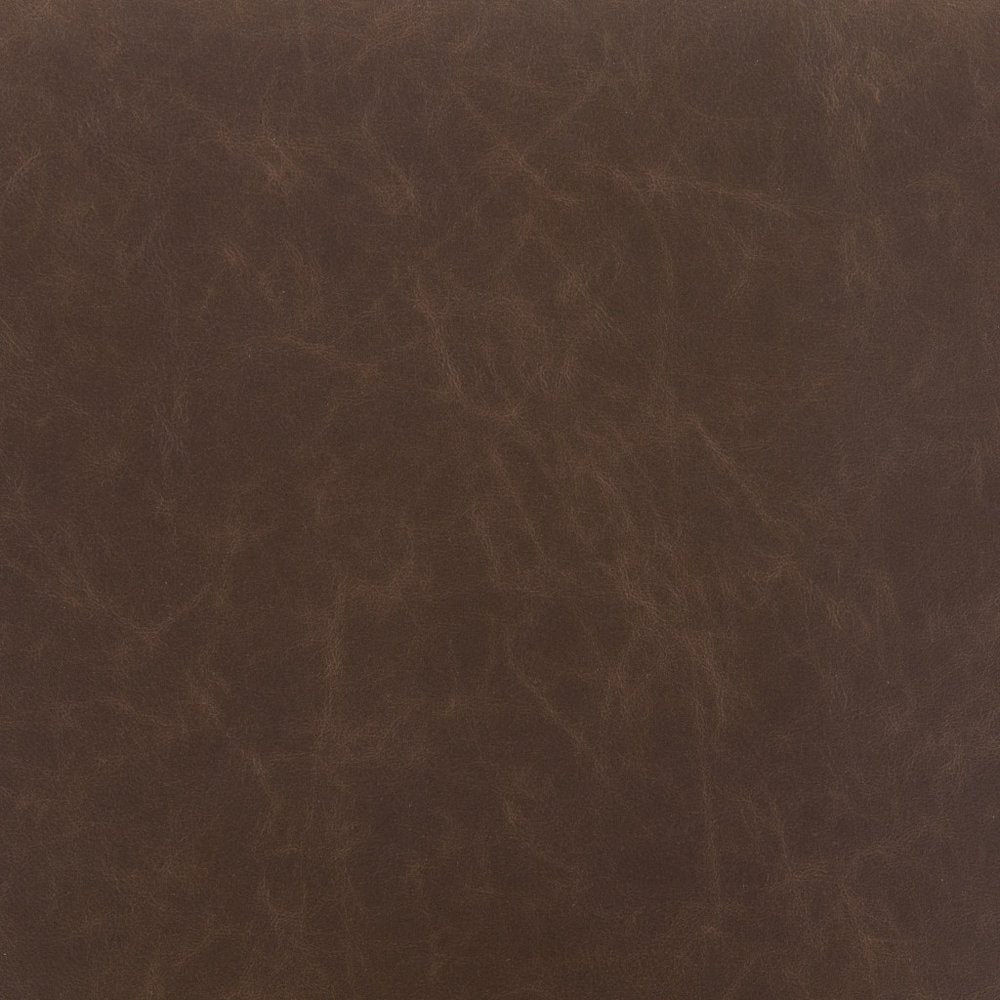 Set of Two 29" Espresso and Black Faux Leather and Steel Counter Height Bar Chairs