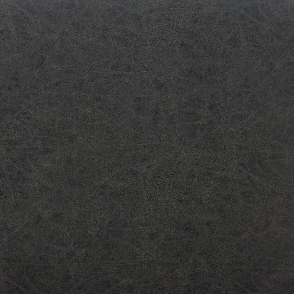 Set of Two 30" Black Faux Leather and Steel Low Back Bar Height Bar Chairs