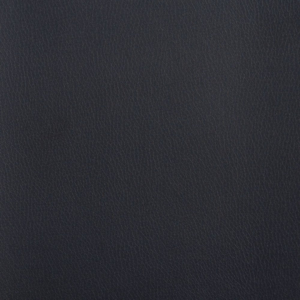 Set of Two 24" Black Faux Leather and Steel Counter Height Bar Chairs