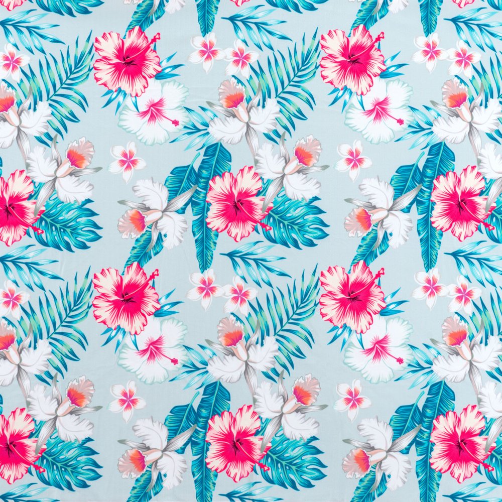 Set of Two Gray and Black Velvet And Steel Velvet And Steel Tropical Floral Dining Side Chairs