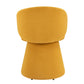 Orange Upholstered Velvet Swivel Dining Side Chair