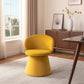 Orange Upholstered Velvet Swivel Dining Side Chair