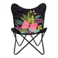 26" Black Tropical Butterfly Chair