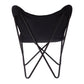 26" Black Tropical Butterfly Chair