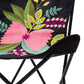 26" Black Tropical Butterfly Chair