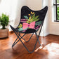 26" Black Tropical Butterfly Chair