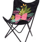 26" Black Tropical Butterfly Chair