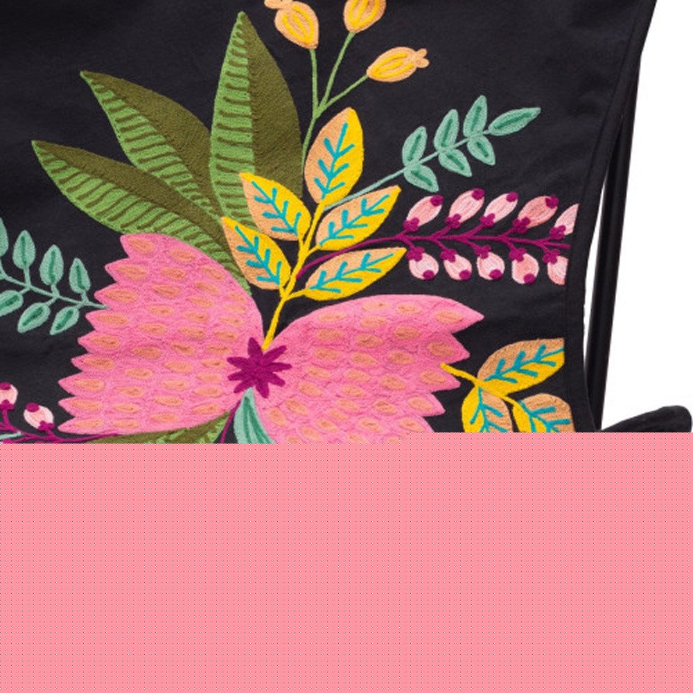 26" Black Tropical Butterfly Chair