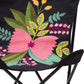 26" Black Tropical Butterfly Chair