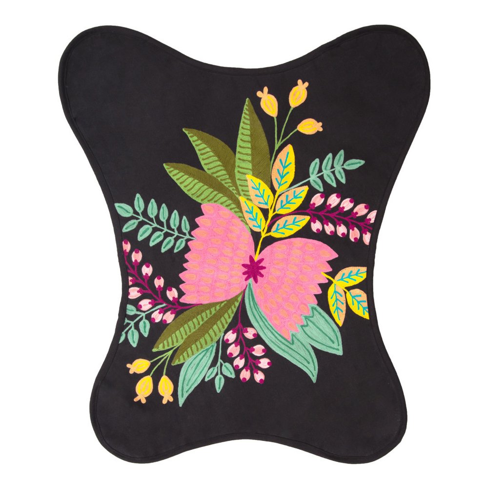 26" Black Tropical Butterfly Chair