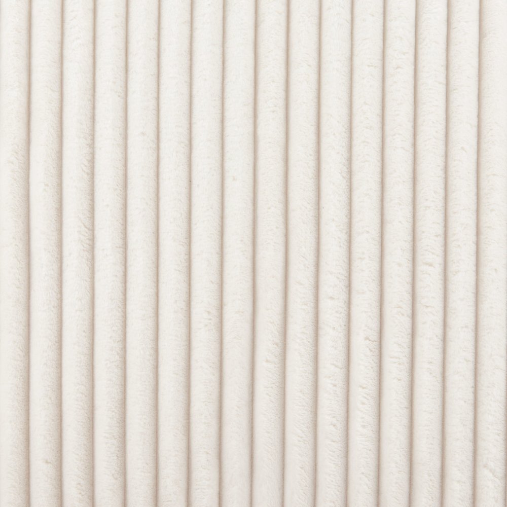 26" White Corduroy And Upholstered Lounge Chair