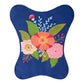 26" Blue And Black Tropical Butterfly Chair