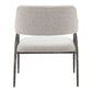 28" Gray And Black Upholstered Arm Chair