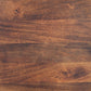 21" Brown Solid Wood Round Pedestal End Table
