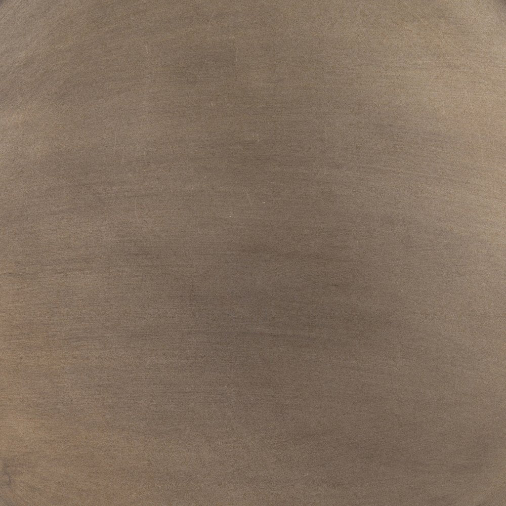 21" Bronze and Gray Steel Round Cross Legs End Table