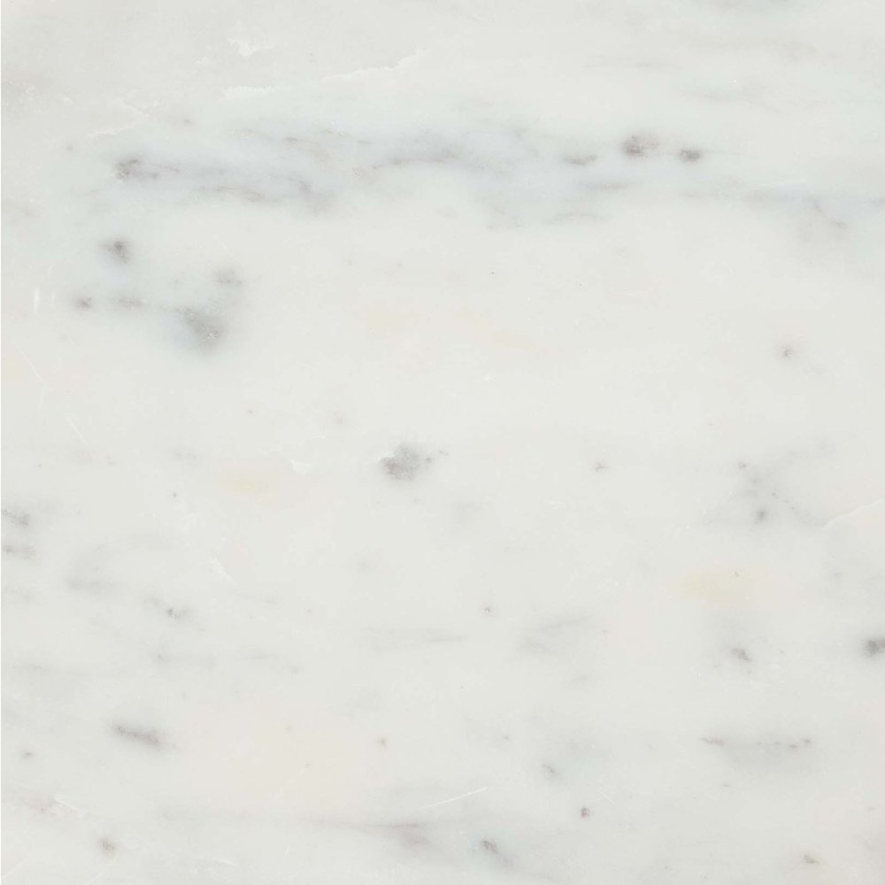 22" White And Gold Marble And Iron Round Pedestal End Table