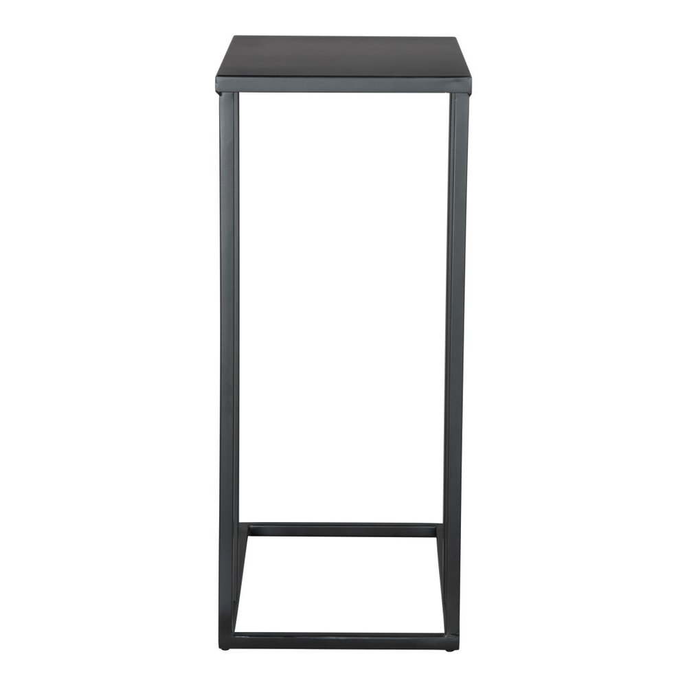 24" Black Iron Abstract End Table