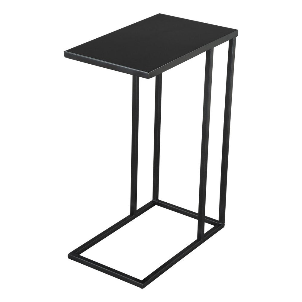 24" Black Iron Abstract End Table
