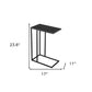 24" Black Iron Abstract End Table