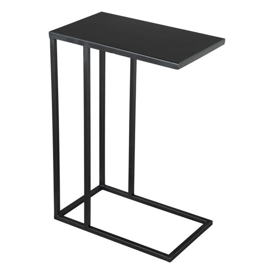 24" Black Iron Abstract End Table