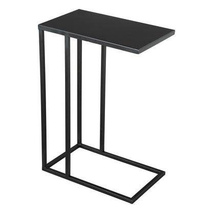 24" Black Iron Abstract End Table