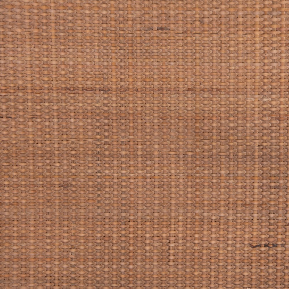 23" Natural and Gray Rattan and Steel Round End Table