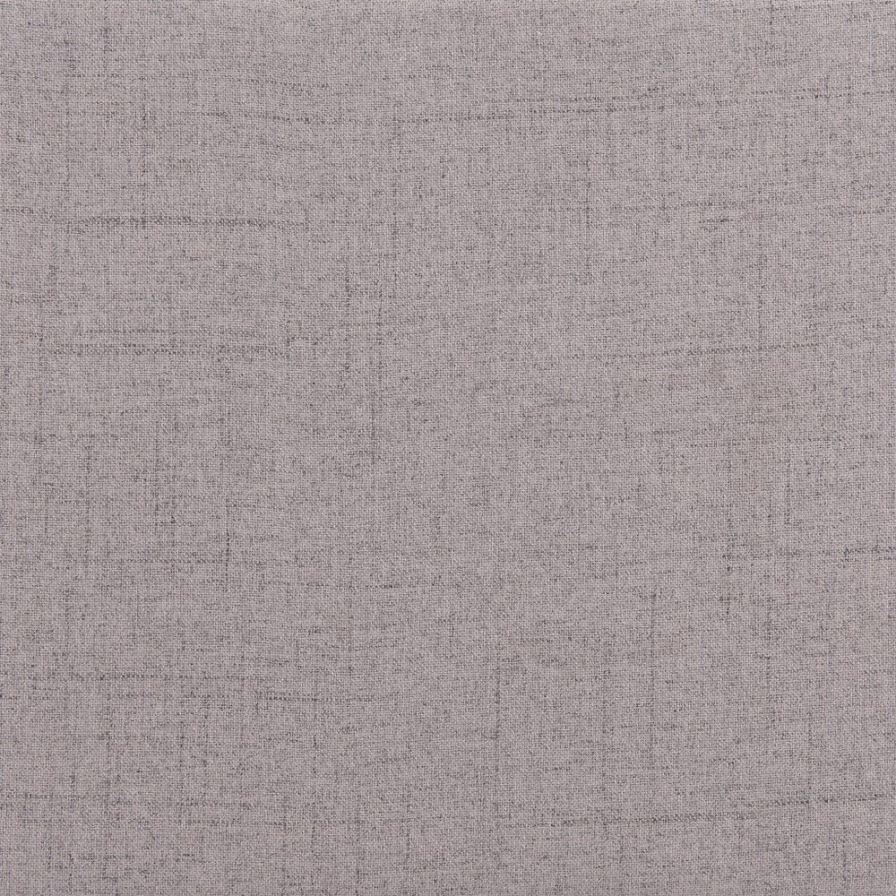 20" Gray and Black Fabric Wood and Steel End Table With Two Drawers