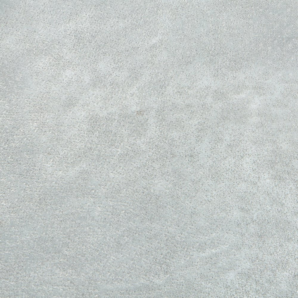 37" Silver Aluminum Free Form Solid Coffee Table