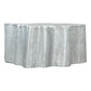 37" Silver Aluminum Free Form Solid Coffee Table