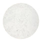 34" White and Natural Genuine Marble and Wood Round Drum Coffee Table