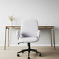 Beige and Black Adjustable Height Swivel Rolling Office Chair