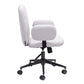 Beige and Black Adjustable Height Swivel Rolling Office Chair